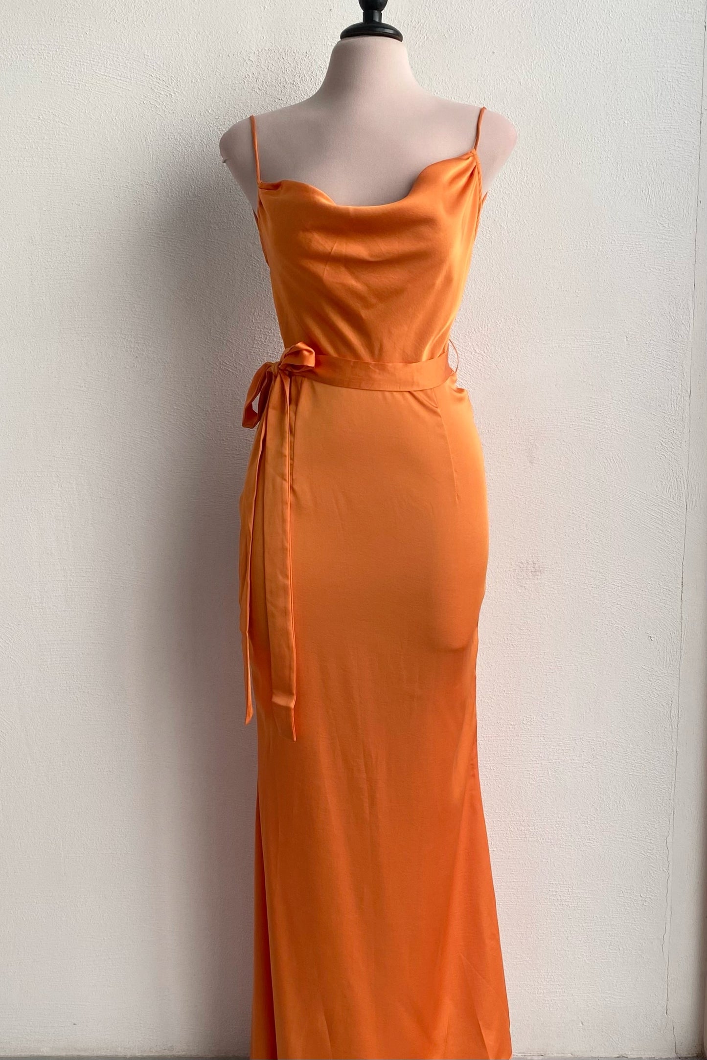 Vestido largo orange