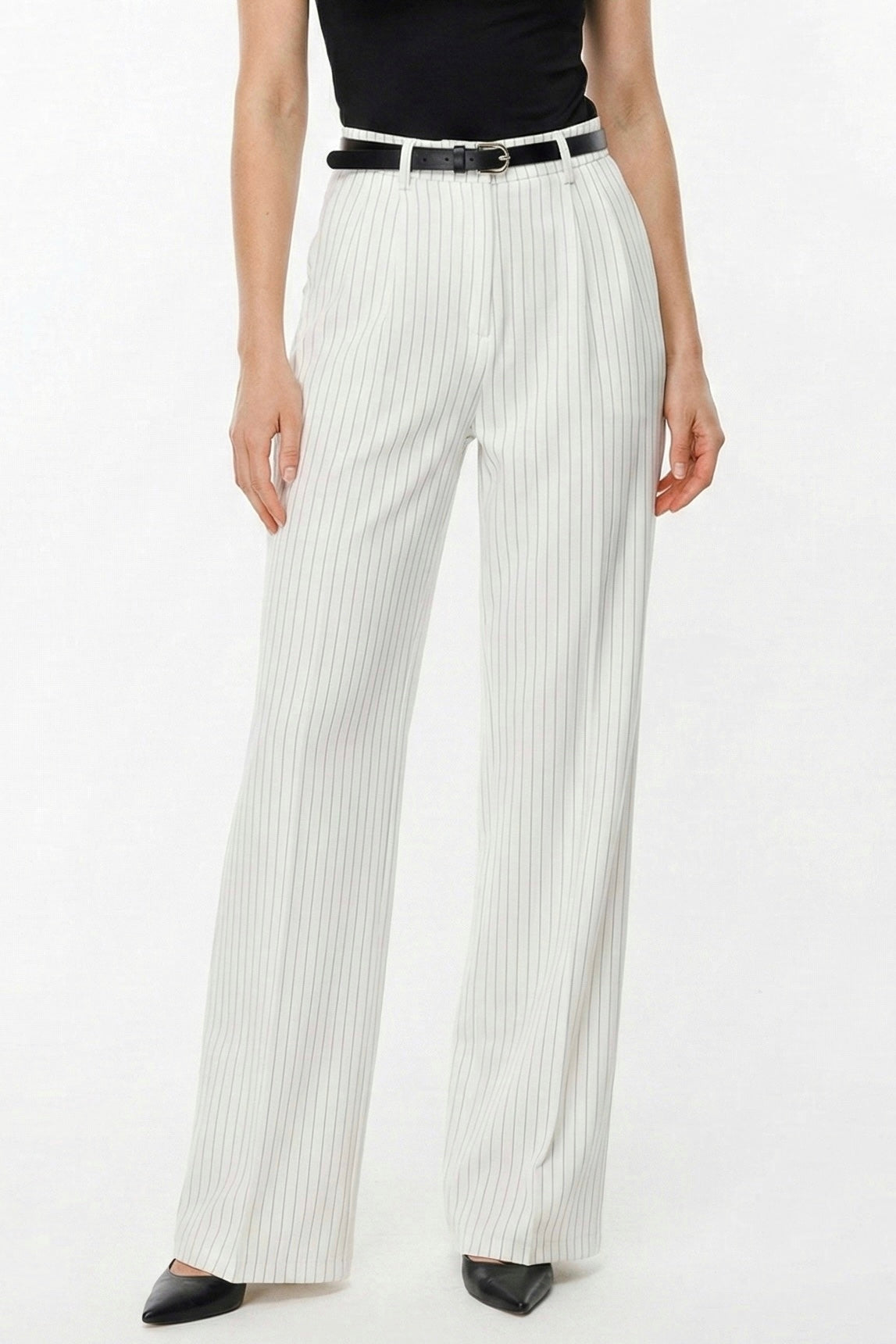 Pantalón rayado de vestir