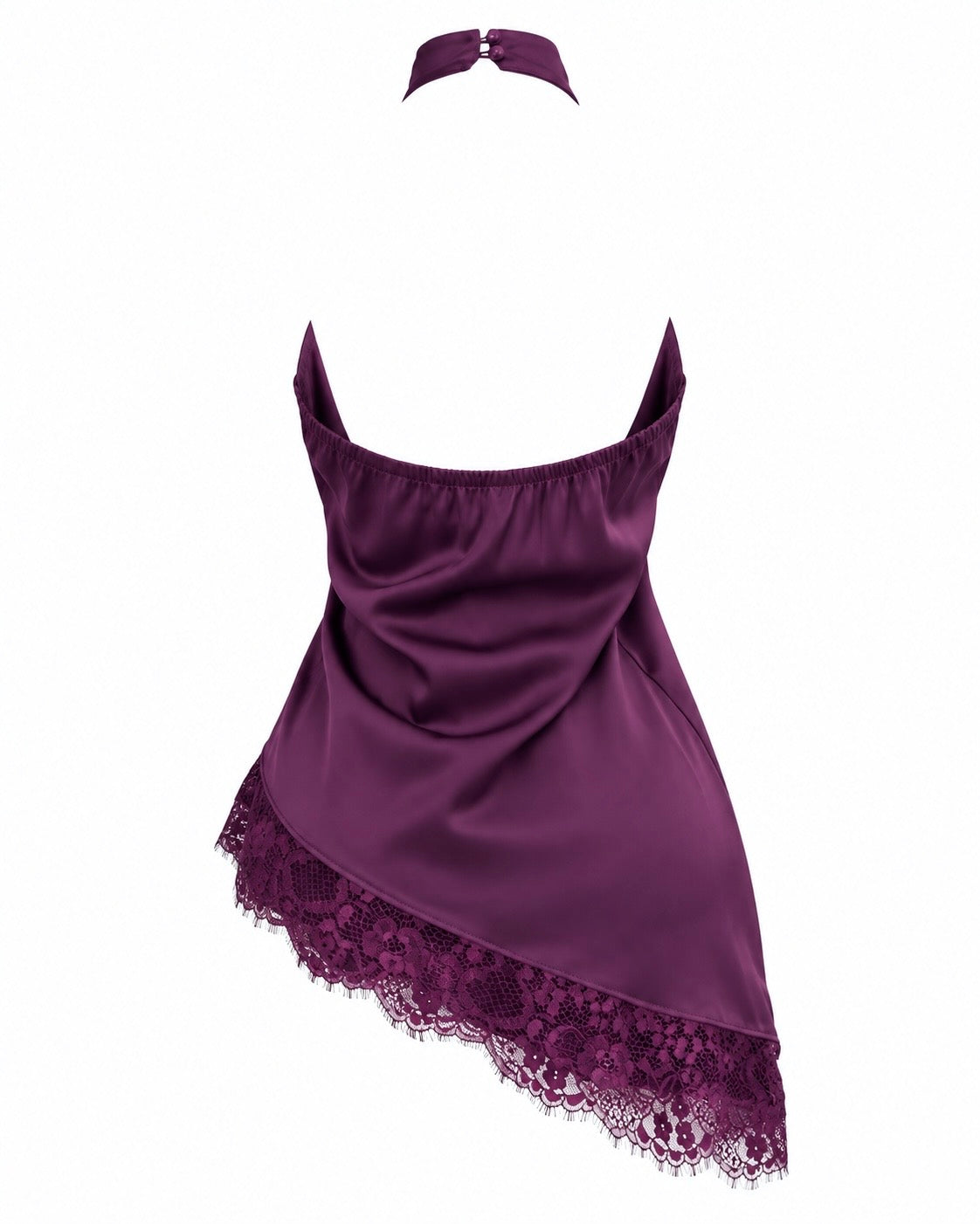 Blusa Halter Lace Plum