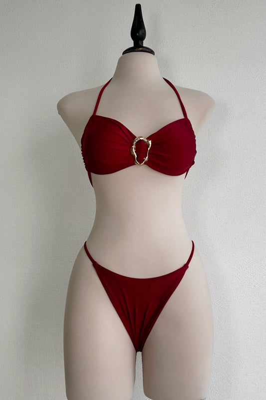 Bikini Rojo satinado