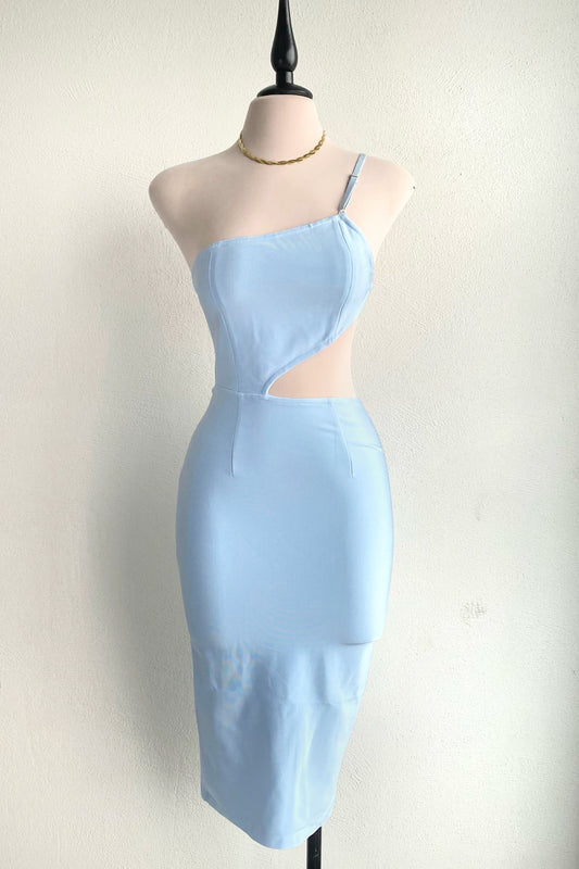 Vestido cut baby blue