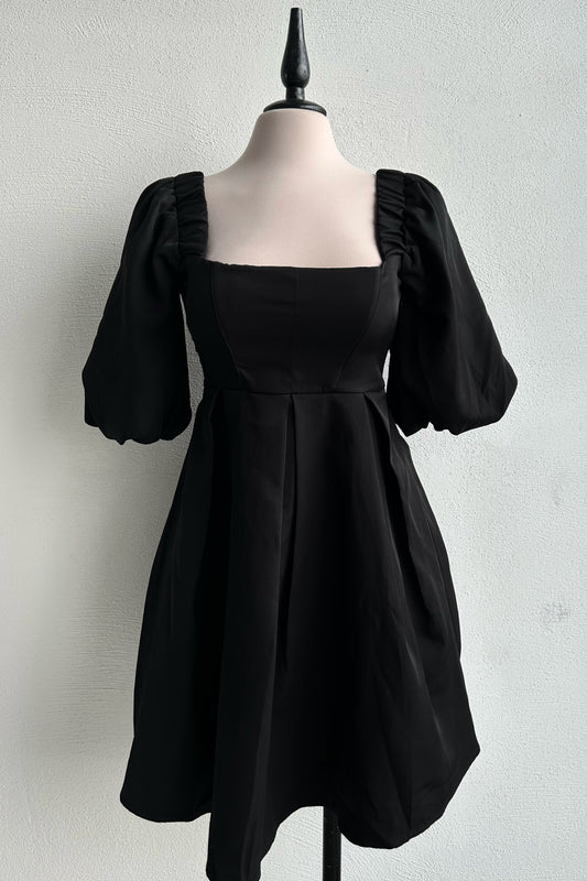 Vestido ampon negro