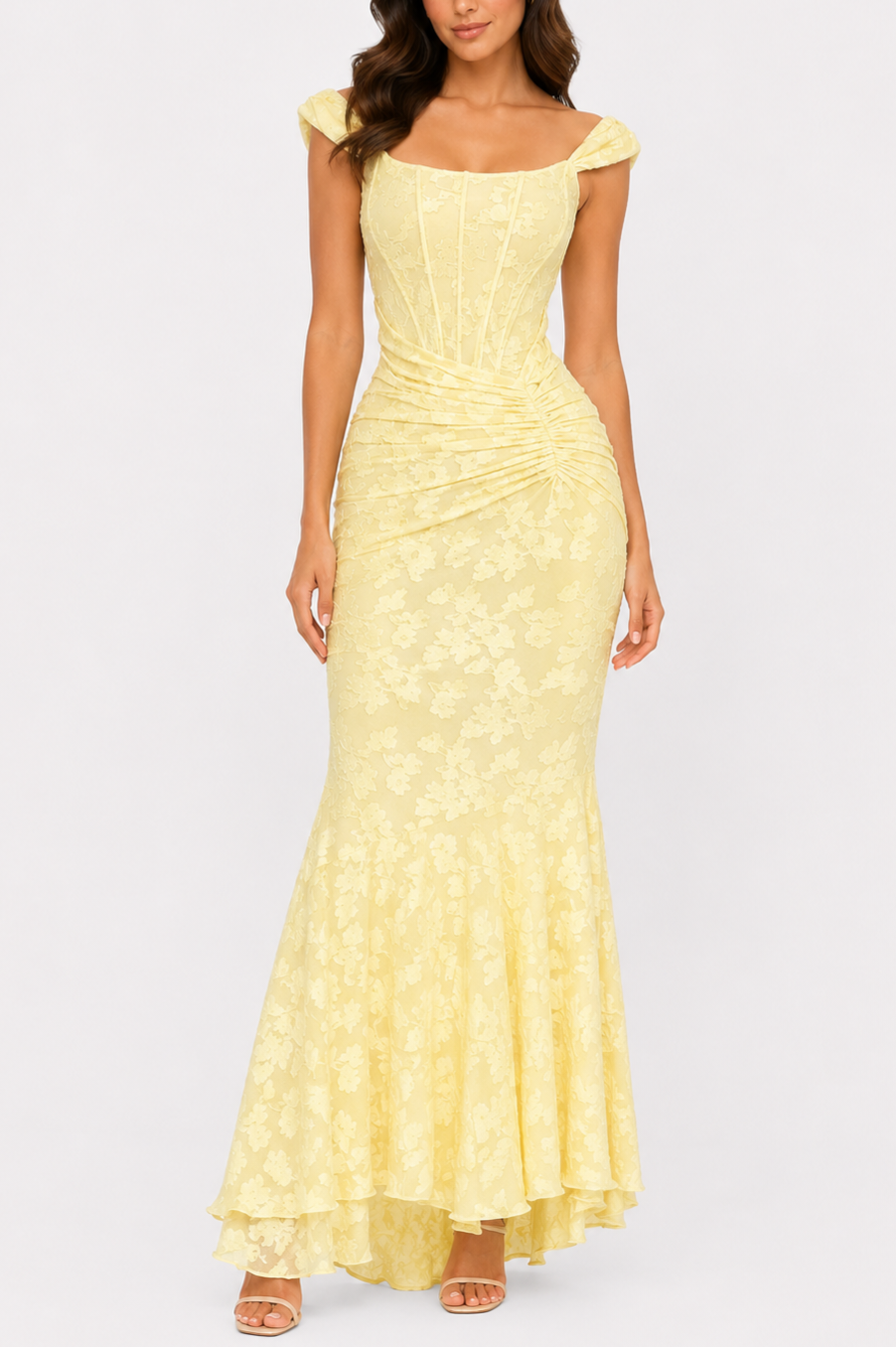 Vestido Lace Mantequilla