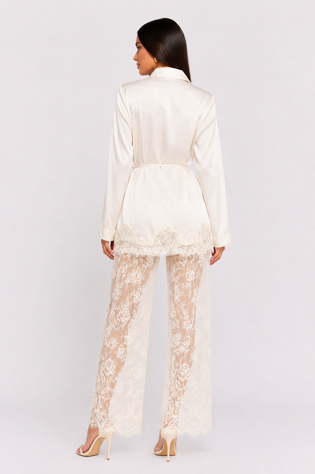 Set Lace Pants Champagne