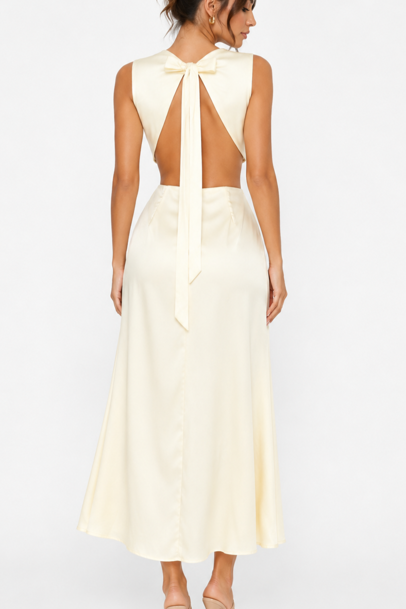 Vestido Cut Silk Butter