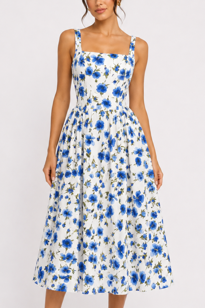 Vestido Celeste Garden