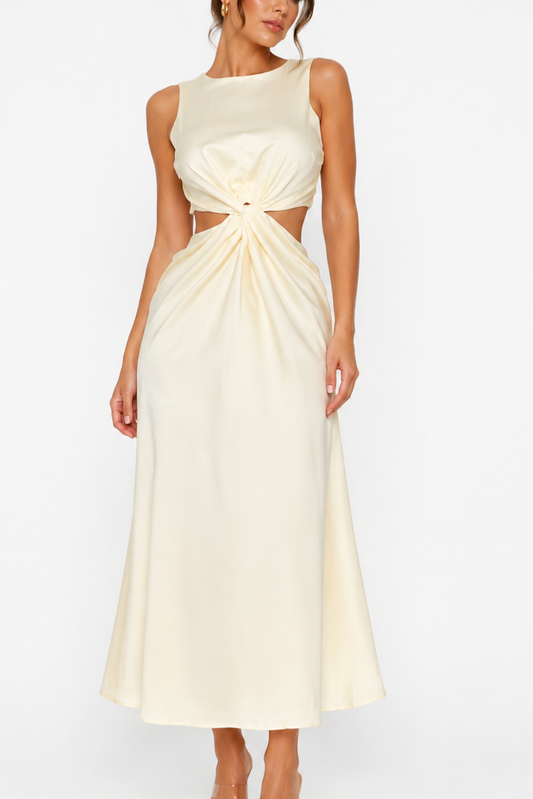 Vestido Cut Silk Butter