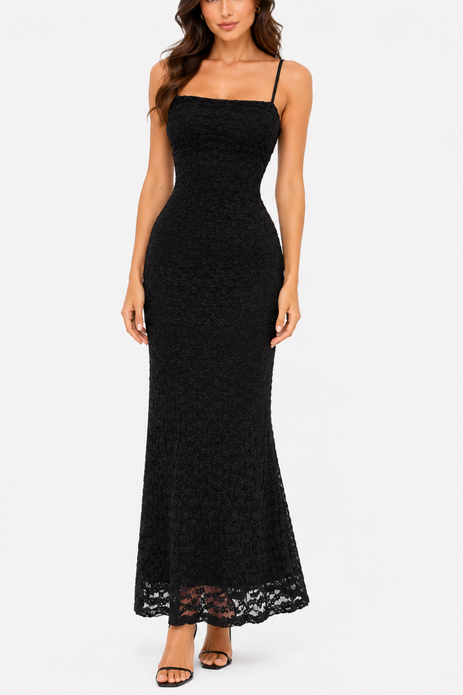 Vestido Lace Backless Negro