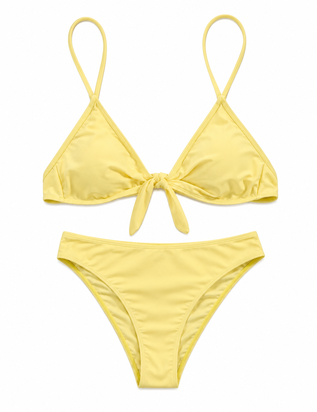 Bikini amarillo front tie