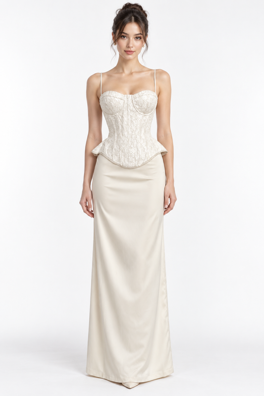 Set Corset Champgne