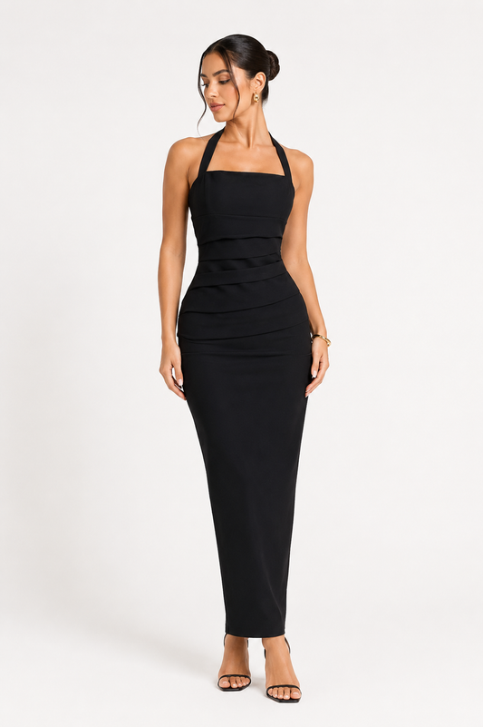 Vestido Black Halter