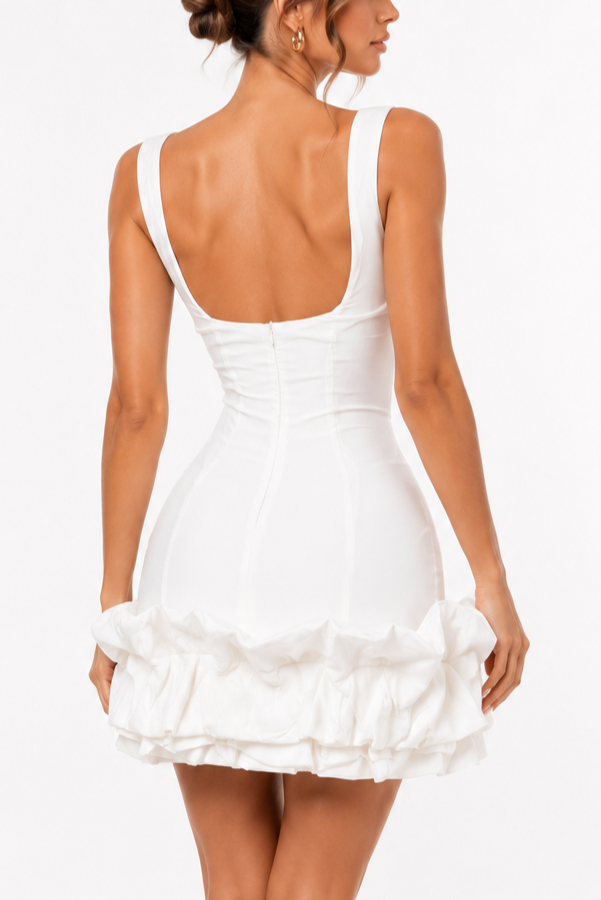 Vestido Ruffle Blanco